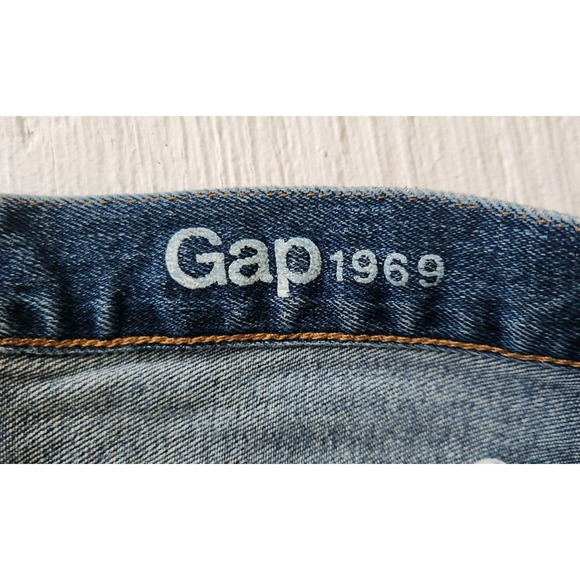 Gap 1969 Slim Men's size 34x30 Distressed Denim Slim Jeans (E3) - Picture 13 of 16